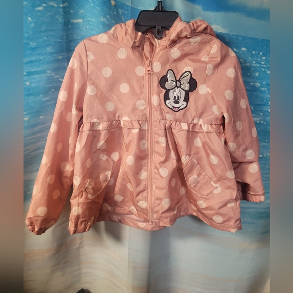Disney Pink Polka Dot Minnie Mouse Jacket‎ Size 4T - Picture 1 of 5